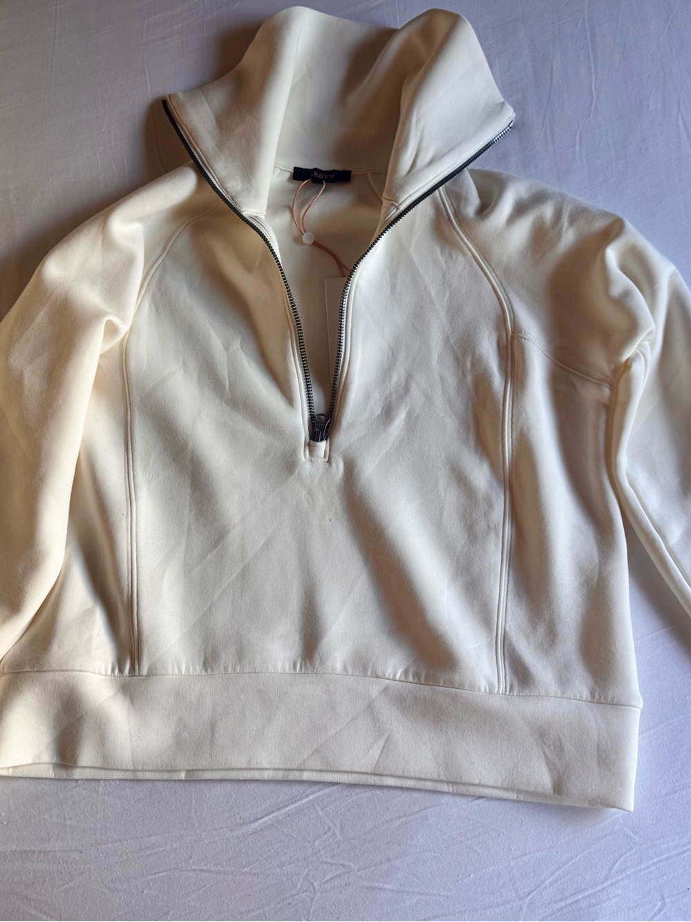 Quince cloud comfort Quarter-Zip Pullover Sweater